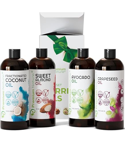 Amazon.com : 5 Variety Set All Natural Premium Organic 100% Pure