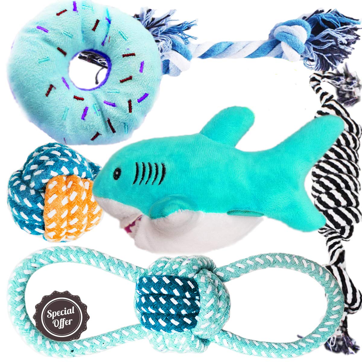 shark dog chew toy