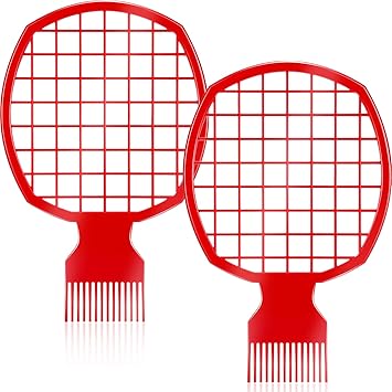 Amazon Com 2 Packs Red Twist Comb Twist Brush Curl Comb Afro