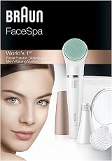 Braun FaceSpa Epilator with Facial Cleansing Brush, Lighted Mirror, Pouch 851V view 3