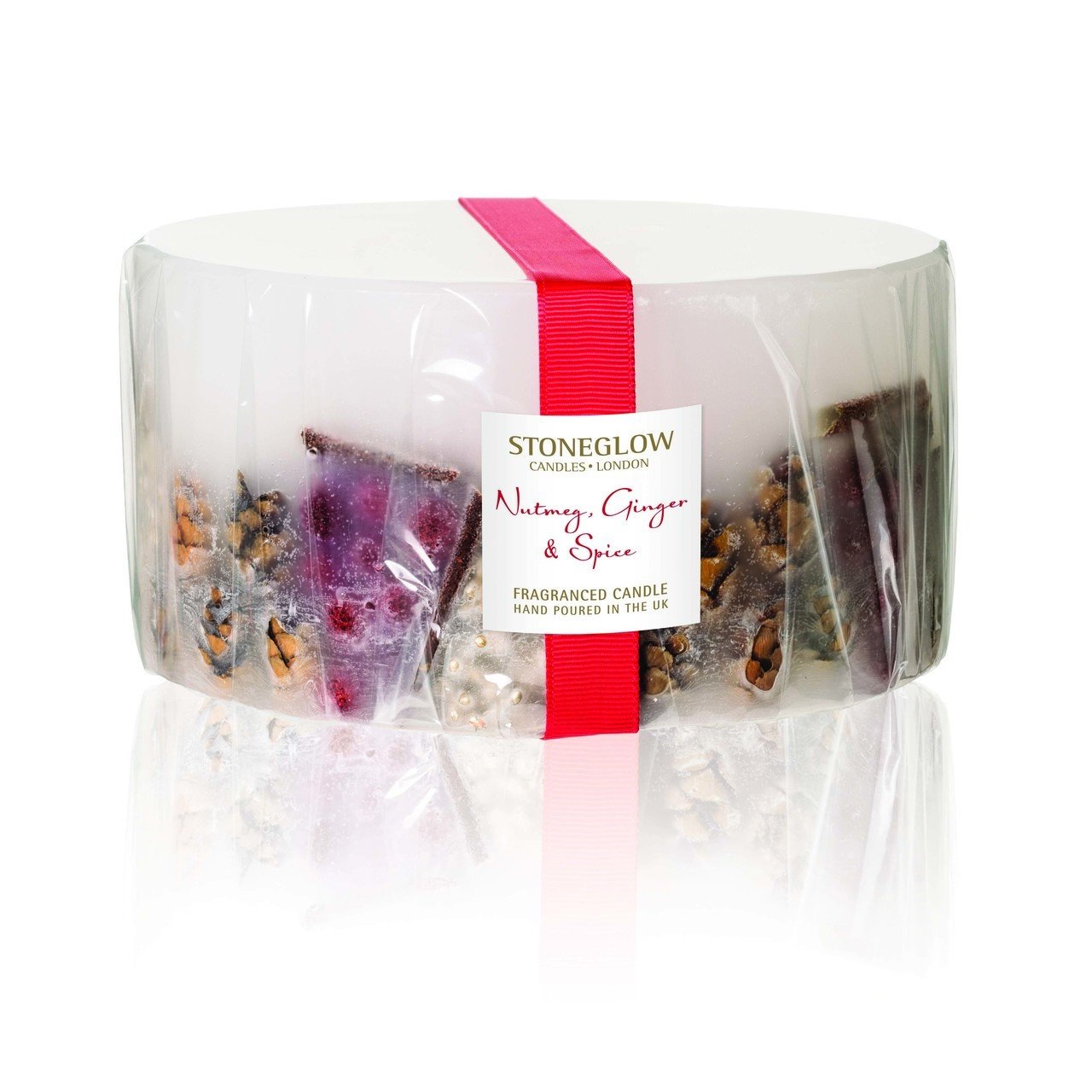 StoneGlow Seasonal - Nutmeg, Ginger & Spice 3-Wick Pillar