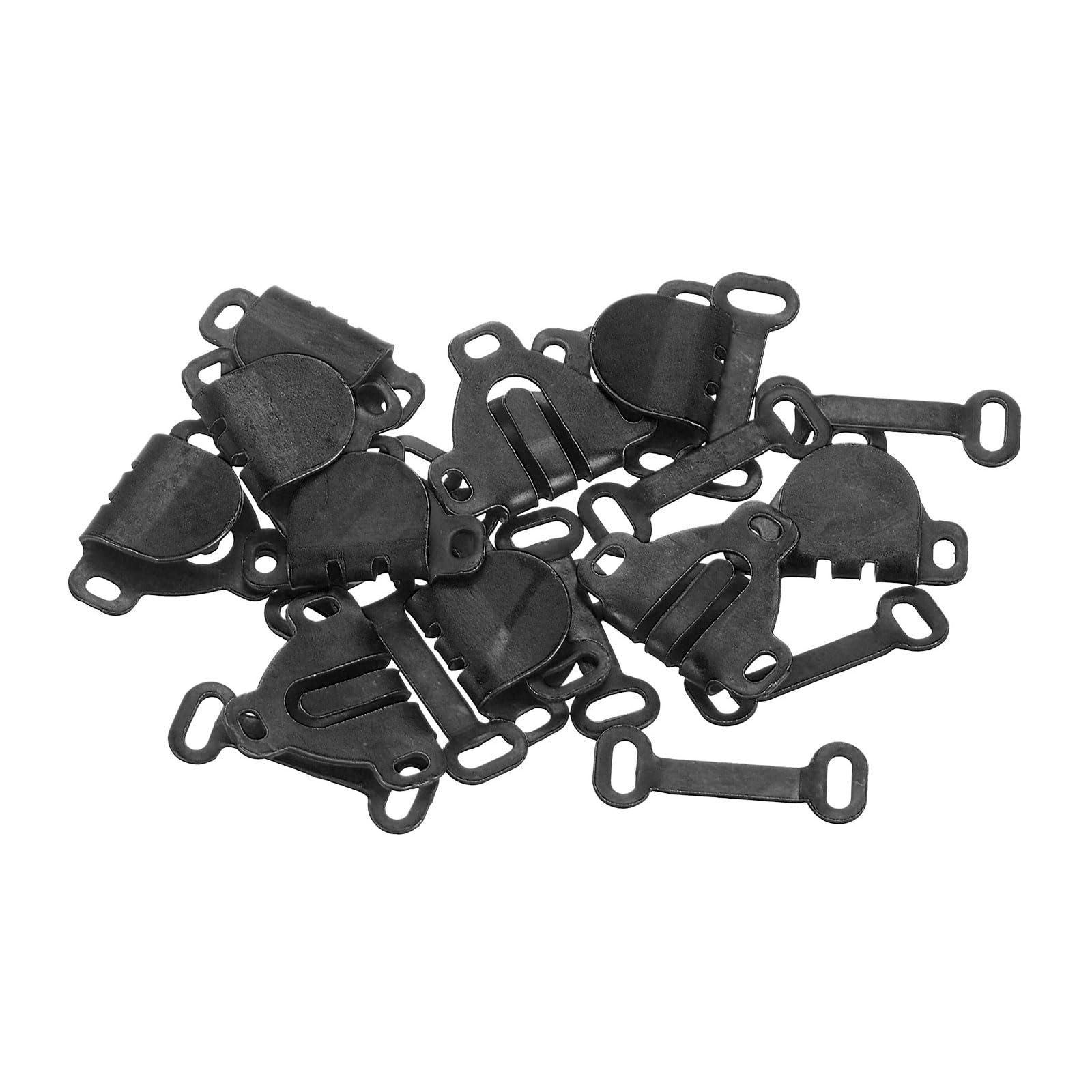 Kozelo 20pcs Sewing Hooks and Eyes Closure - [ 16mm x 13mm ] Copper for Bra Trousers Clothing DIY Use | Black Bronze