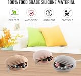 Smlpuame Pacifier Holder Case Set Silicone BPA Free Blush view 4