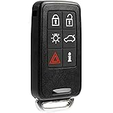 USARemote Key Fob Replacement Keyless Entry Remote for 2007 2008 2009 2010 2011 2012 2013 2014 2015 2016 2017 2018 Volvo S60 S80 V60 V70 XC60 XC70 6-Button Smart Key (KR55WK49266, 30659498)