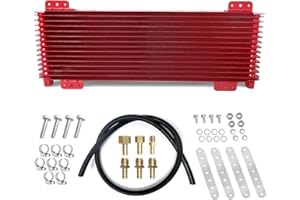 BENXUTO Low Pressure Drop Trans Cooler 40K Transmission Oil Cooler Kit 47391 Compatible with Heavy Duty 40,000 GVW Max including Mounting Hardware, Towing Applications and Advanced Cooling Protection LPD47391