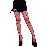 Dorilin Fishnet Stockings with Bow for Women Thigh High Stocking Pantyhose