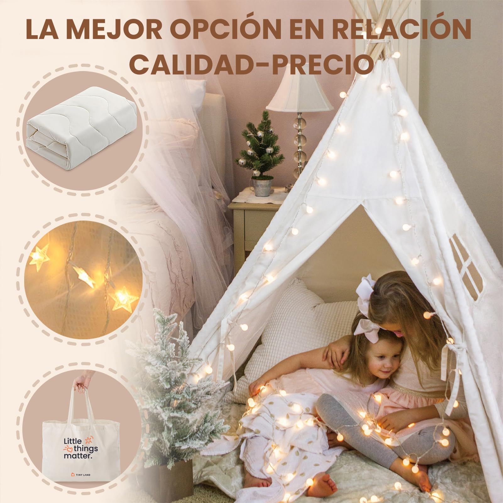 tiny land zelt Mua Tipi für Kinder Mit Gepolsterter Decke, Lichterkette, Tasche trên Amazon Đức chính hãng 2026 Mountain Equipment HELIUM 800 member:49786123059368:3200 Kies kleur:Donker bruin