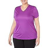 Just My Size Womens Cool DRI Short-Sleeve V-Neck