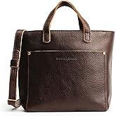 Portland Leather Goods Mini Crossbody Tote Bag for Women – Handmade from the Finest Full-Grain Hides – Adjustable Strap