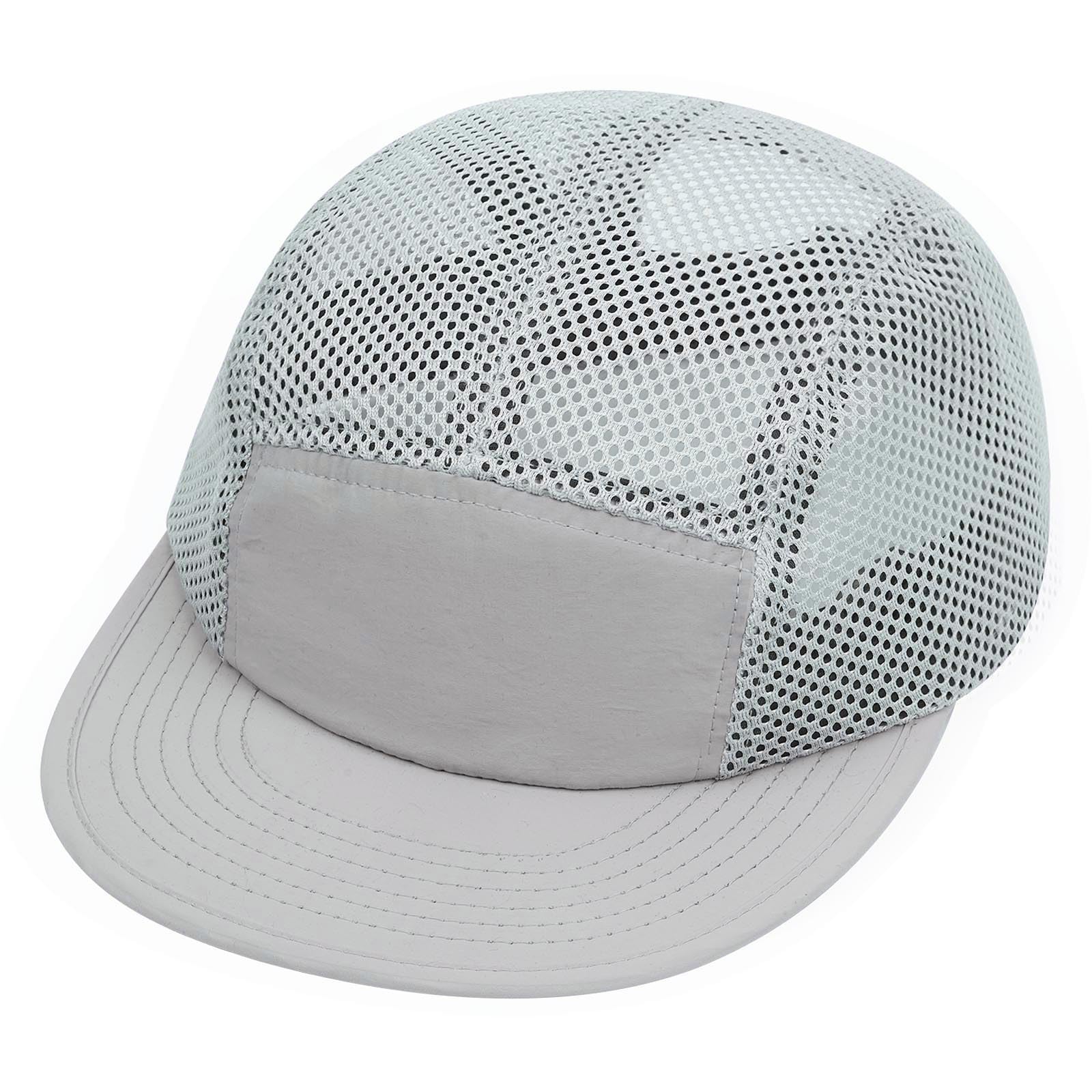 Photo 1 of Croogo Snapback Trucker Hat Baseball Caps Adjustable Mesh Ball Caps Dad Hat Quick Dry Breathable Sun Hats,Light Gray-ASBH02
