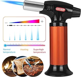 Inkbird Bunsenbrenner BG-KT01, Flambierbrenner Bunsenbrenner Küchen mit Sicherheitsschloss, Küchenbrenner für Creme Brulee Gebäck Desserts