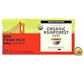 San Francisco Bay Organic Rainforest Blend K-Cup Compatible Pods, 36 ct | Commercially compostable single-serve pods, medium-dark roast delivers a rich, smooth cup in any K-Cup brewer, USDA Organic