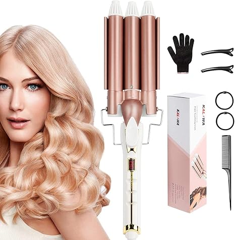 3 Barils Fer A Onduler Kaliwa Fer A Boucler Fer A Friser Ceramique Bigoudis Pour Cheveux Long Courts Pour Femme Diametre Reglages De Temperature 0 C 230 C 22mm Amazon Fr Hygiasne Et