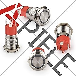 APIELE 10 Amp 16mm Latching Push Button Switch 12V