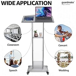 GuardMate Acrylic Podium Pulpit Stand | Modern