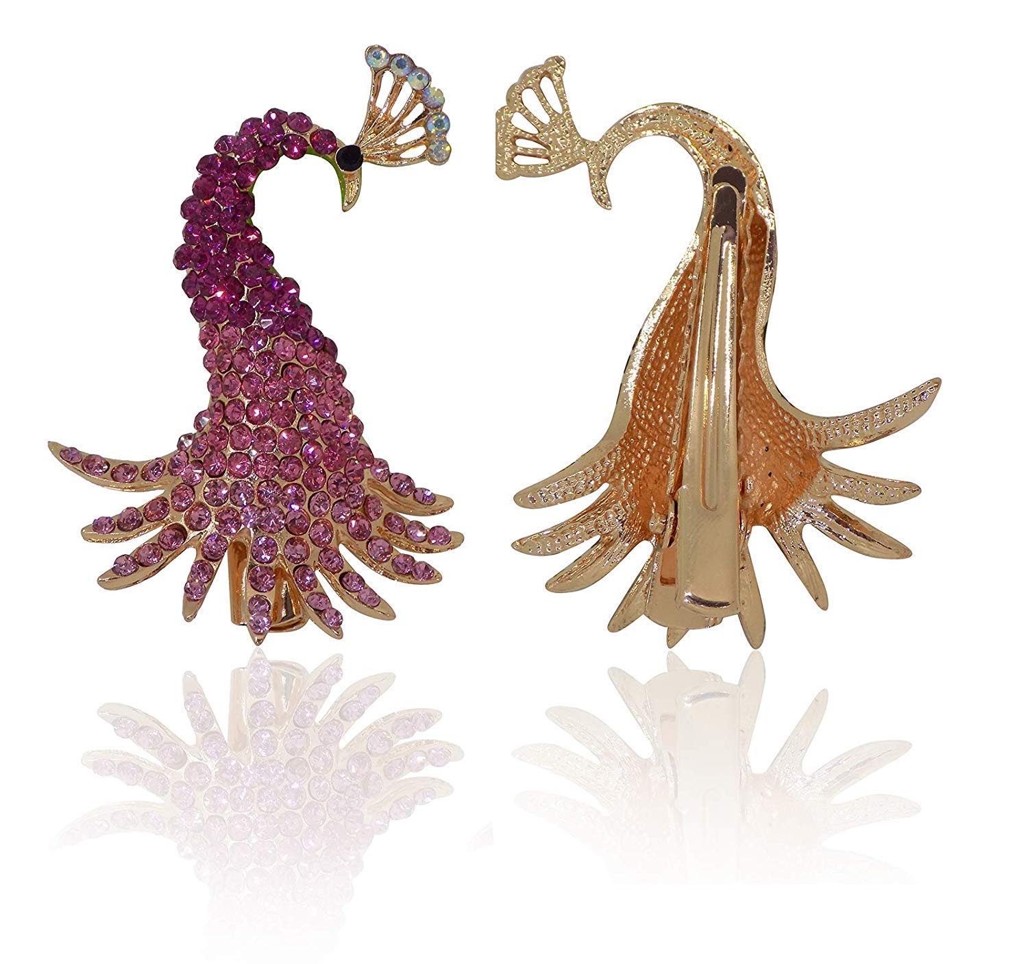 Buy Verbier Women Hair Accessories And Peacock Design Stone Hair