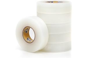 Howies Clear Hockey Tape | 1" Clear Sock & Shin Pad Tape for Hockey, Soccer, Lax, Sports | Multiple Pack Sizes | Strong Grip, Durable, Long-Lasting | Made in USA