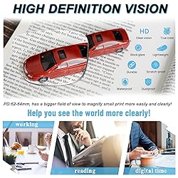 MARE AZZURO Large Square Reading Glasses +1.25 Men