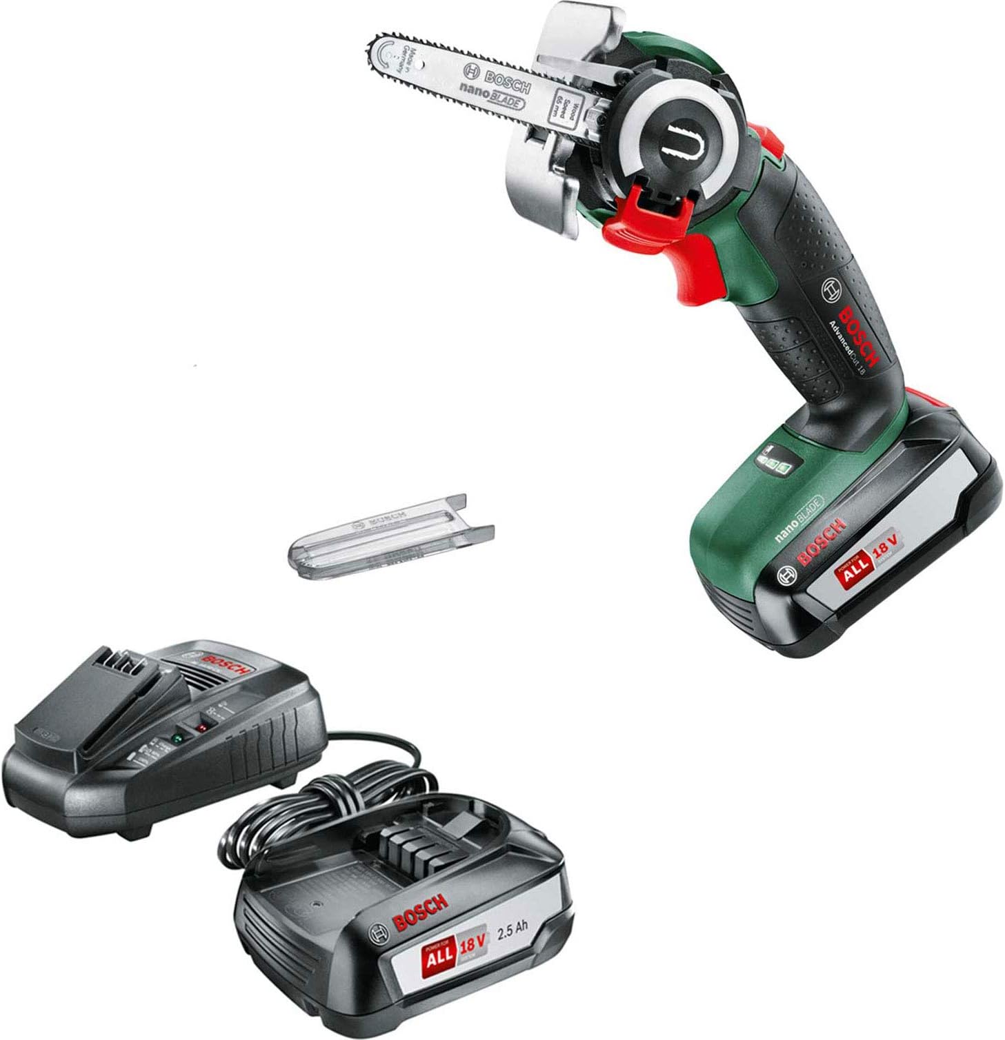 Bosch ADVANCEDCUT 18 LI 18v Cordless Nanoblade Multi Saw 2 x 2.5ah Li-ion