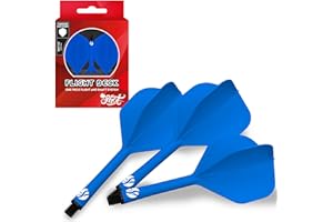 Shot! Darts Flight Deck One Piece Dart Flight and Shaft System, Reduced Deflections, Standard Shaped Flight (350 Micron) Available in Set of 3