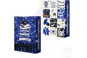 12 Days Of Graduation Advent Calendar Empty Gift Box, Luxury Paper Grad Box, Fill It Yourself Empty Graduation Gift Box, Grad