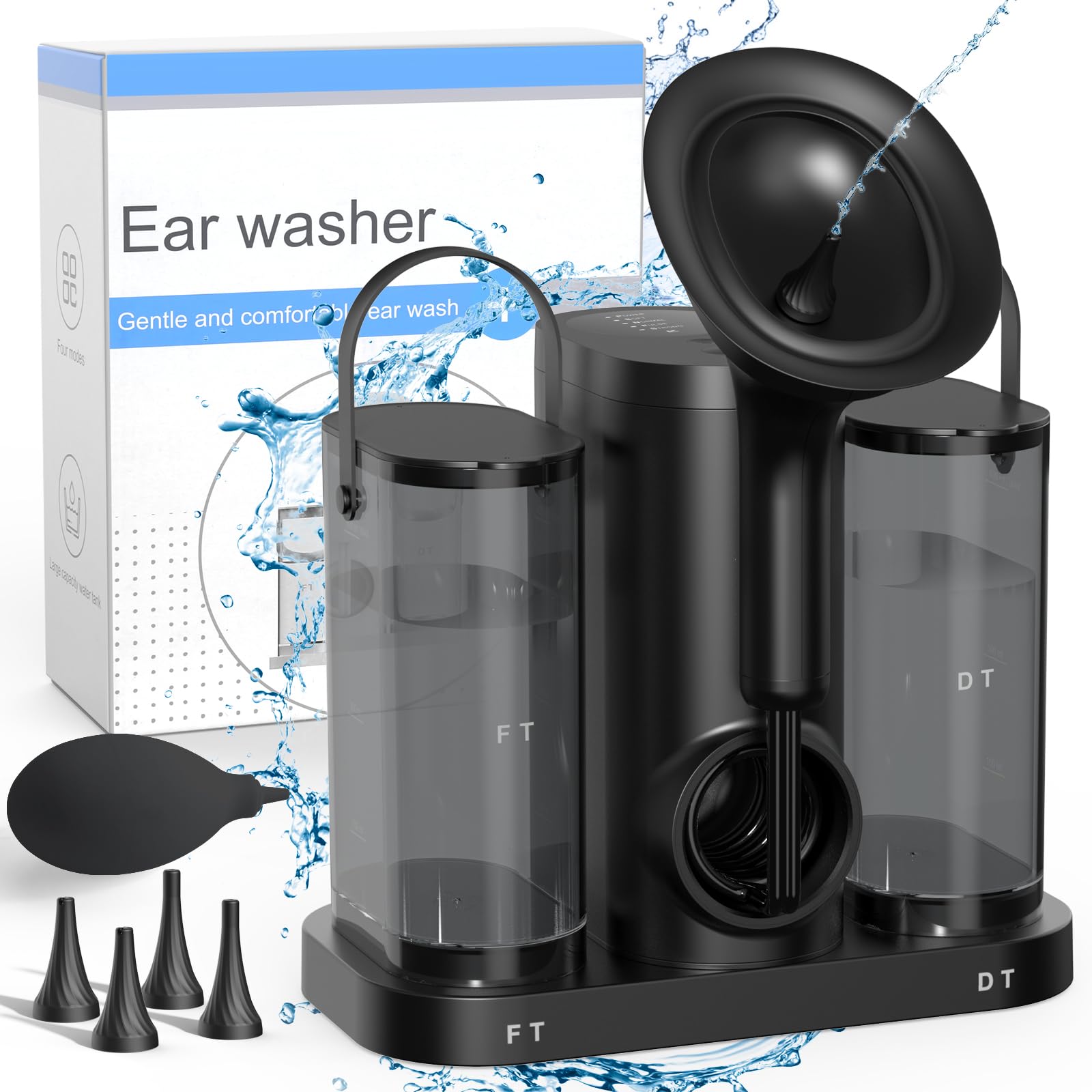 600ML Large Capacity Desktop Ear Cleaning Station, Professional Home ...