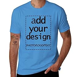 Custom Mens t Shitr Add Your Own Logo Text Photo