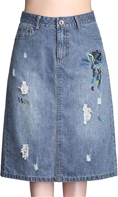 amazon ladies denim skirts
