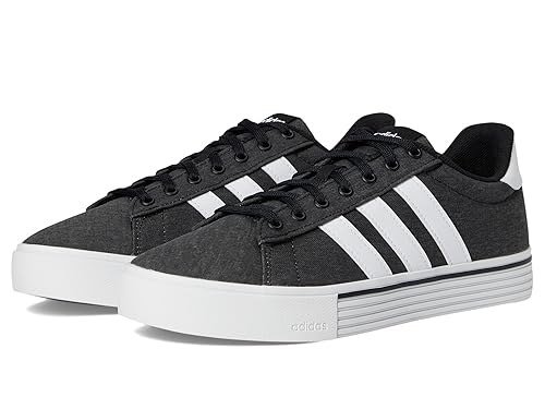 adidas Men's Daily 4.0 Sneaker, Black/White/Black, 7