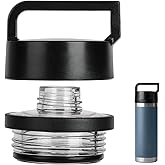 Donkiyana Chug Cap for YETI Rambler Bottle, Screw Top Lid Compatible with YETI Rambler Bottle 18oz/26oz/36oz/64oz