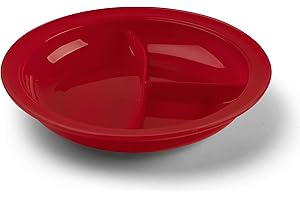 Providence Spillproof Partitioned Plate - 9" Red