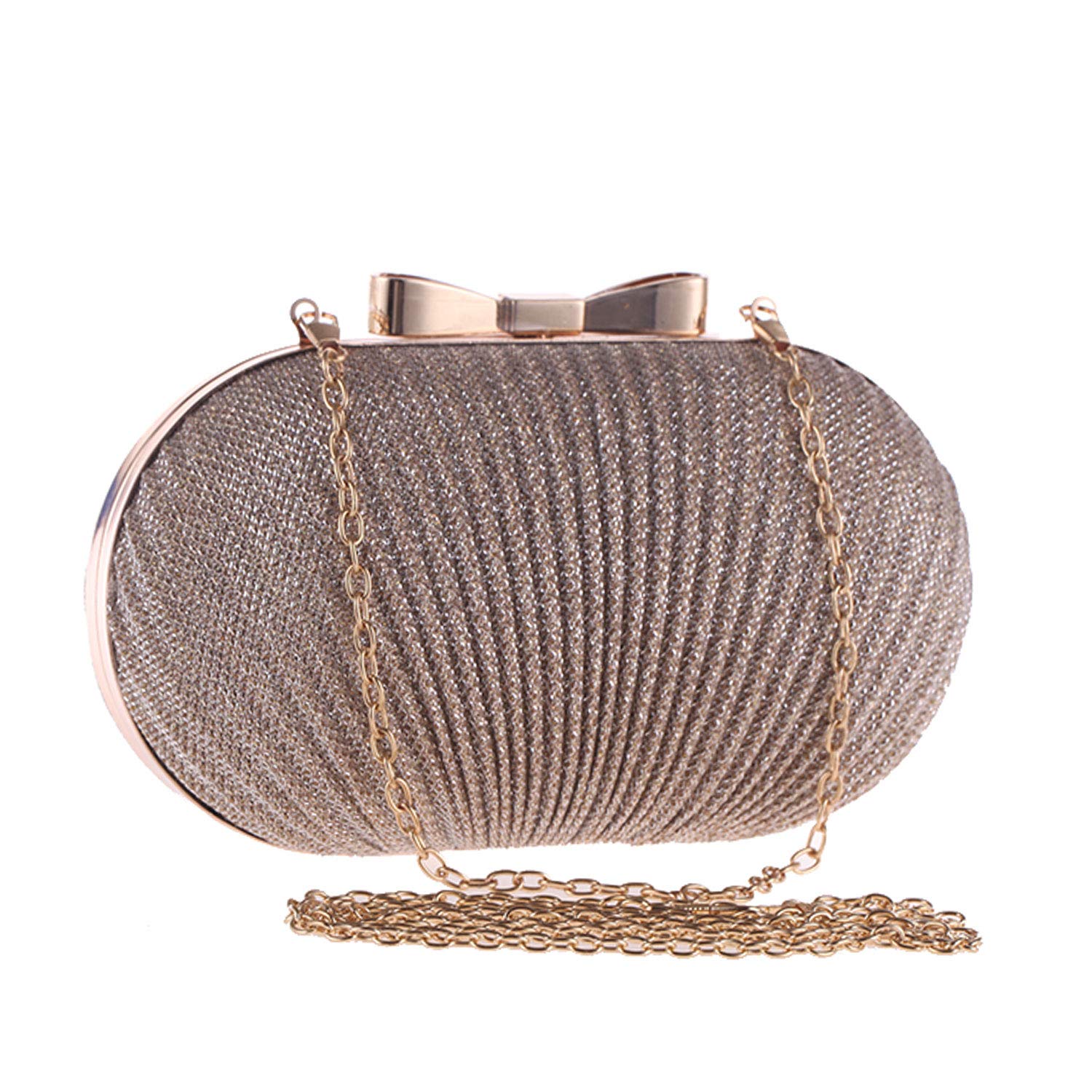 Syrads Women Clutch Bag Handbag with Chain Ladies Evening Bridal Wedding Party Prom Purse Bag