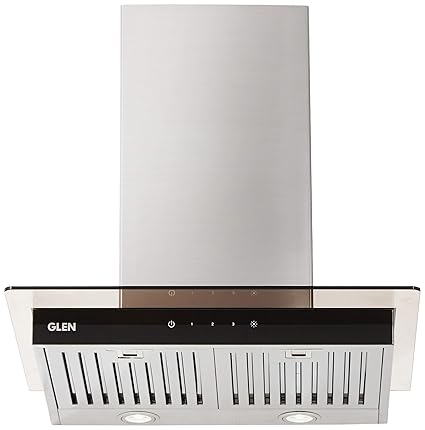 Glen 60cm 1000 m3/hr Chimney (CH6062SXTS60BFLTW, 3 Baffle Filters, Touch Control, Steel/Grey)