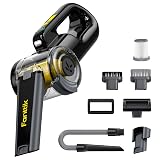 Fanttik Fold V10 APEX Pivot Cordless Car Vacuum, 17000Pa Handheld Vacuum Suction Power, Smart LED Display, Portable for Car Home Pet (Deluxe with Flexible Hose&Pet Brush)