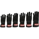 RaceQuip 3550095RQP 355 Series Racing Gloves SFI 3.3/5 Black/Black Youth Large