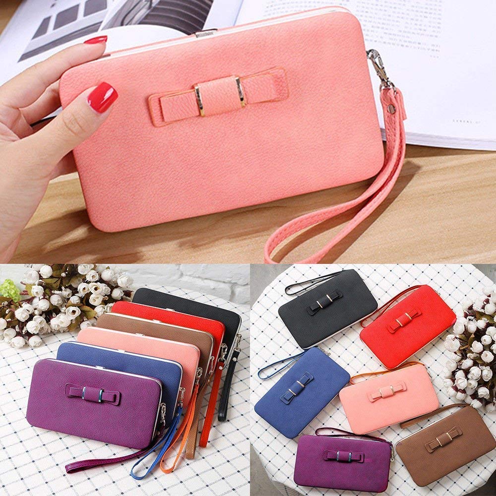 getko with device women's leather wallet(blue)