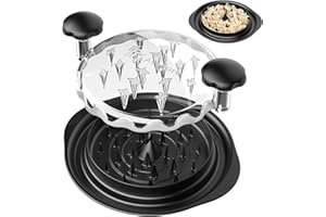 PINKJOY Chicken Shredder, Chicken Shredder Tool, Meat Shredder with Ergonomic Handle, Easy Cleaning, Anti-Slip, Chicken Shredder Tool Twist, Meat Shredder Tool Twist, Chicken Grinder Black