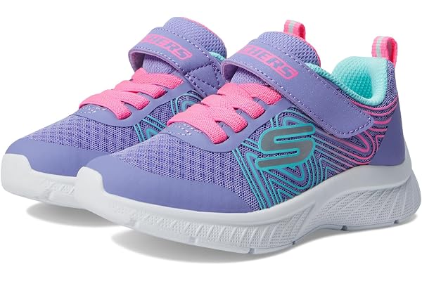 Skechers Girls' Microspec Swirl Sweet | Casual, Lightweight, Machine Washable, Cushioned Insole