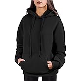 Cloud Essentials Oversized Pullover Hoodie for Women Soft Fleece Cotton Blend, Cozy Everyday Sweatshirt