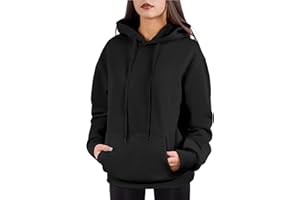 Cloud Essentials Oversized Pullover Hoodie for Women Soft Fleece Cotton Blend, Cozy Everyday Sweatshirt