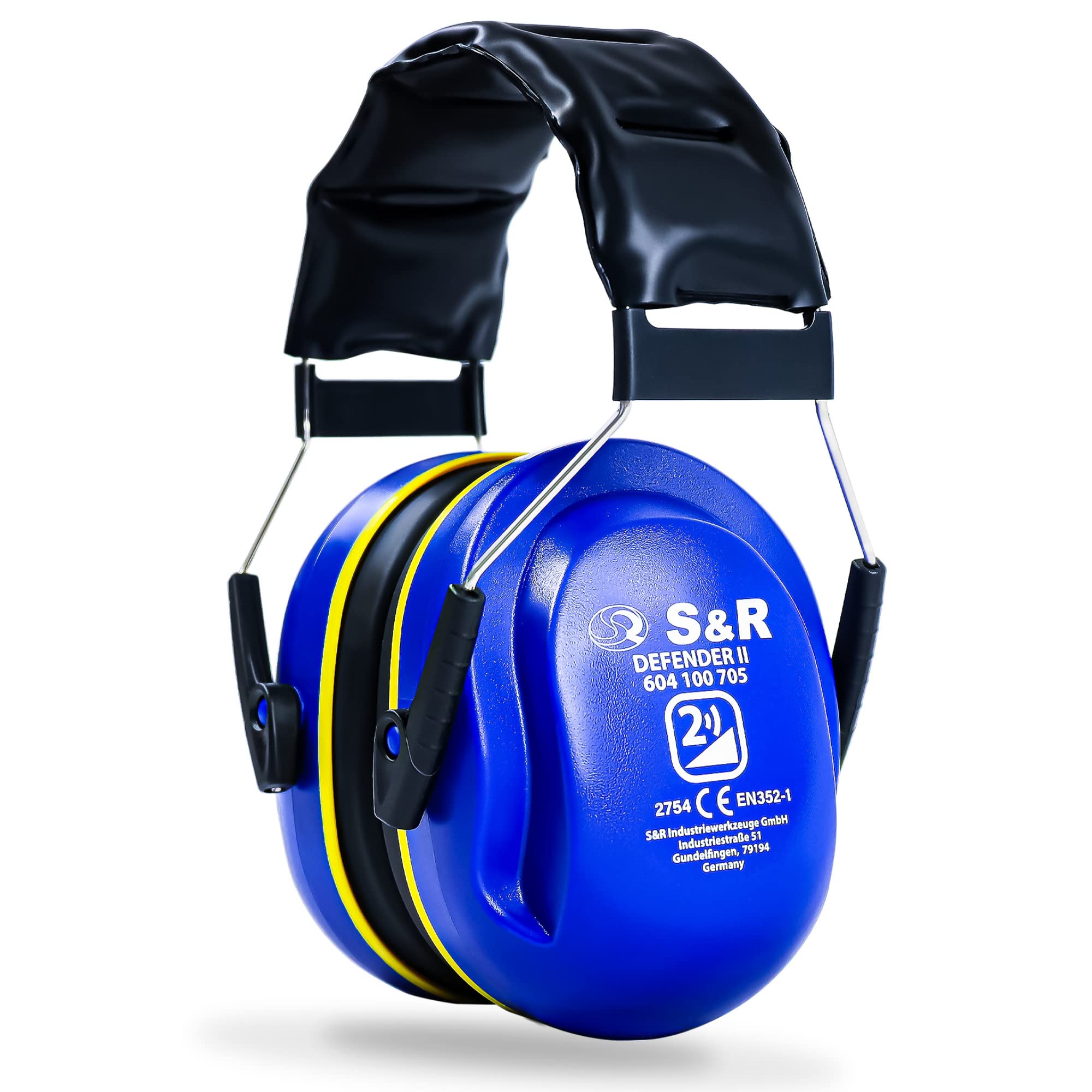 S&R Defender II Ear Protectors – Professional, Adjustable Noise-Canceling Headphones for Comfort & Safety in Industry, Crafts, Sports & Everyday Use