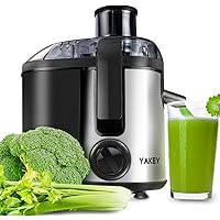 Juicer, Vegetable Juicer Machines Compact, Juicer Extractor 400W with Anti-Drip Design, Stainless, Easy to Clean, BPA…