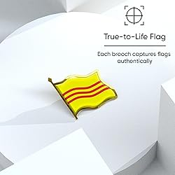 South Vietnam Flag Lapel Pin - Enamel Metal