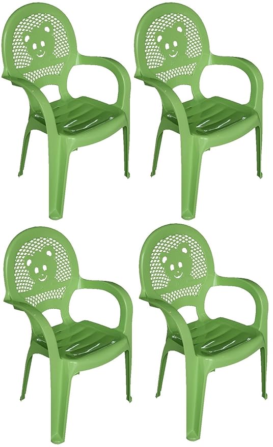 Der Garten-Plastikstuhl Resol-Kinder - Grün- (Satz von 4 Stühlen)