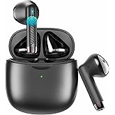 Wireless Earbuds, Bluetooth 5.4 Earbuds Stereo Bass, Bluetooth Headphones in Ear Noise Cancelling Mic, Sports Earphones IP7 Waterproof, 32H Playtime USB C Mini Charging Case Ear Buds for Android iOS