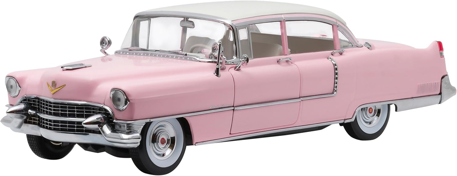 Greenlight 1/18 Scale diecast - 12950 Elvis 1955 Fleetwood Cadillac series 60, Green,pink
