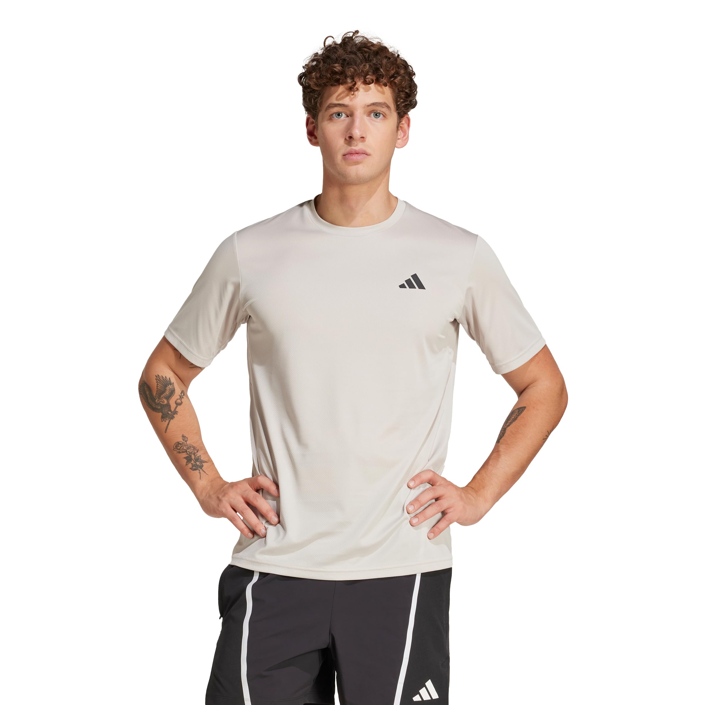 Photo 1 of *Minor Damage*
adidas Men's Train Essentials T-Shirt, Wonder Alumina/Black, X-Large