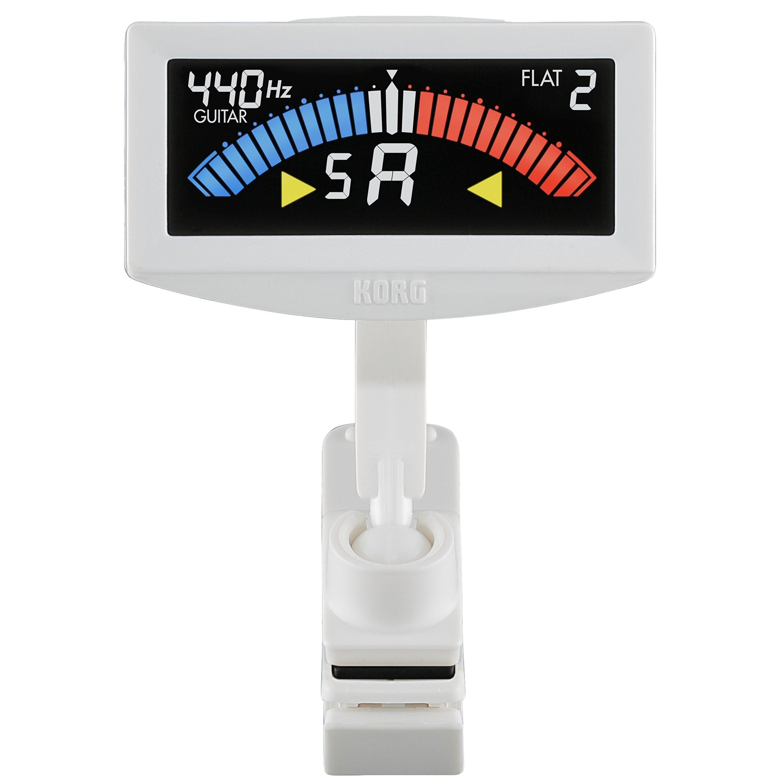 Korg - AW-4G-WH Pitchcrow Clip-on Guitar Tuner - White