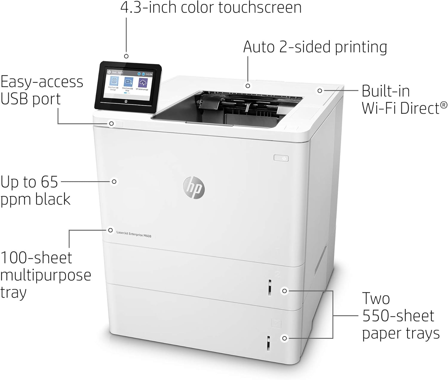 hp laserjet managed e60155dn printer