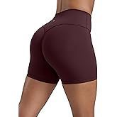 CRZ YOGA Secretsculpt Butterlift Biker Shorts 4" - No Front Seam High Waisted Womens Workout Gym Booty Scrunch Butt